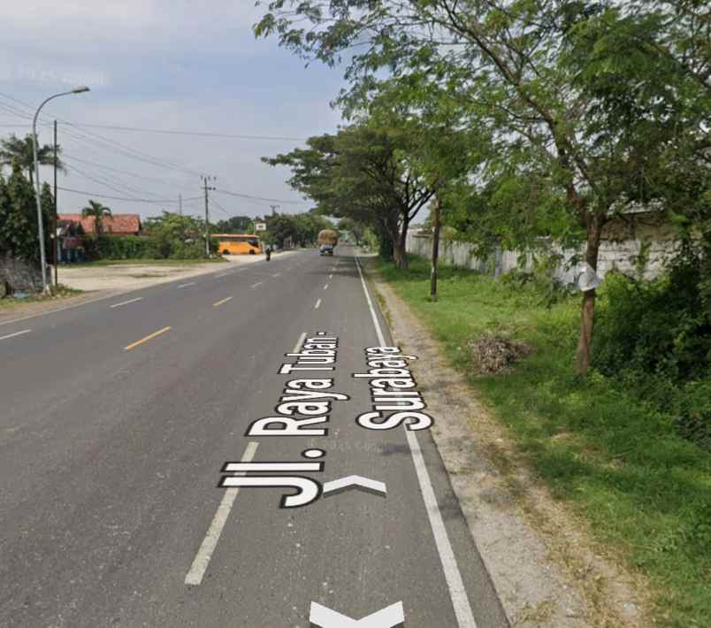 dijual tanah jalan raya tuban babat