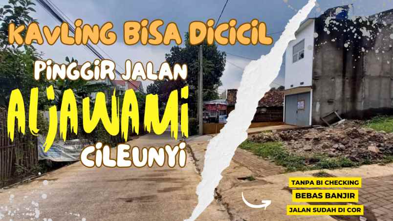 dijual tanah jl aljawami cileunyi