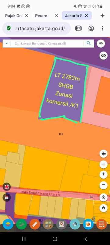 dijual tanah jl gatot subroto