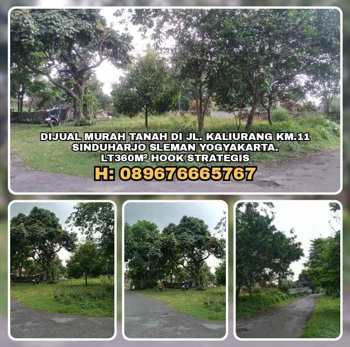 dijual tanah jl kaliurang km 11