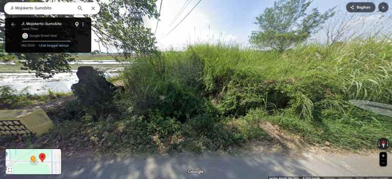 dijual tanah jl mojokerto sumobito