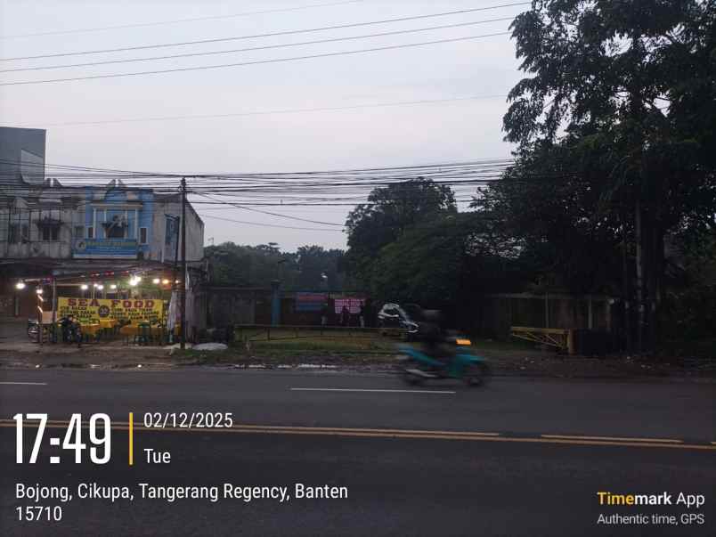 dijual tanah jl raya serang km 17