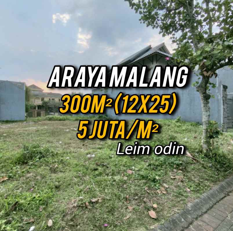 dijual tanah kavling araya malang