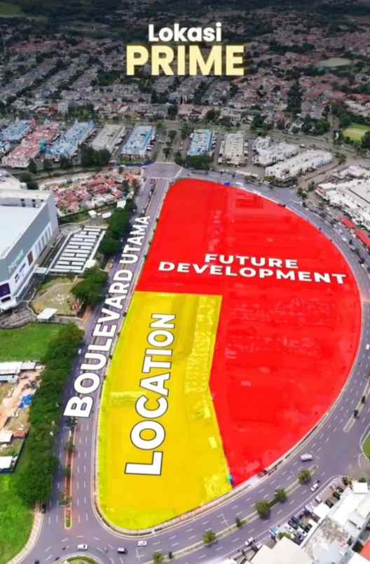 dijual tanah north square district di