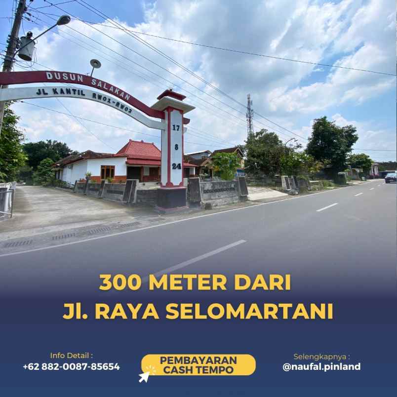 dijual tanah salakan selomartani