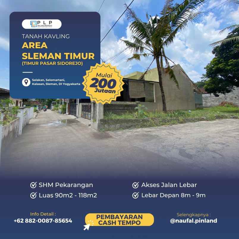 dijual tanah salakan selomartani