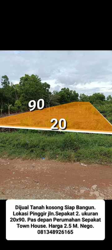 dijual tanah sepakat 2