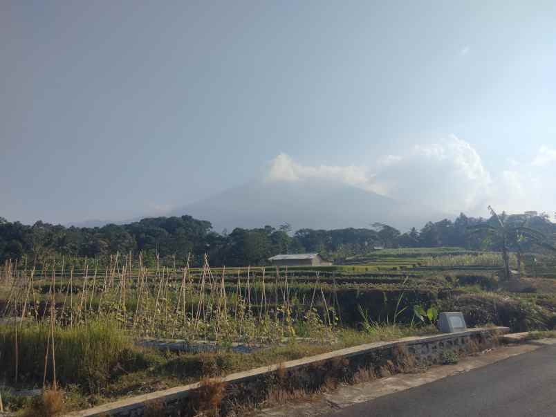 dijual tanah strategis pinggir jalan view gunung