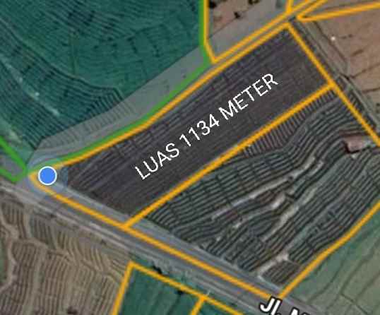 dijual tanah strategis pinggir jalan view gunung