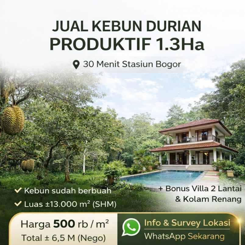 dijual tanah tamansari