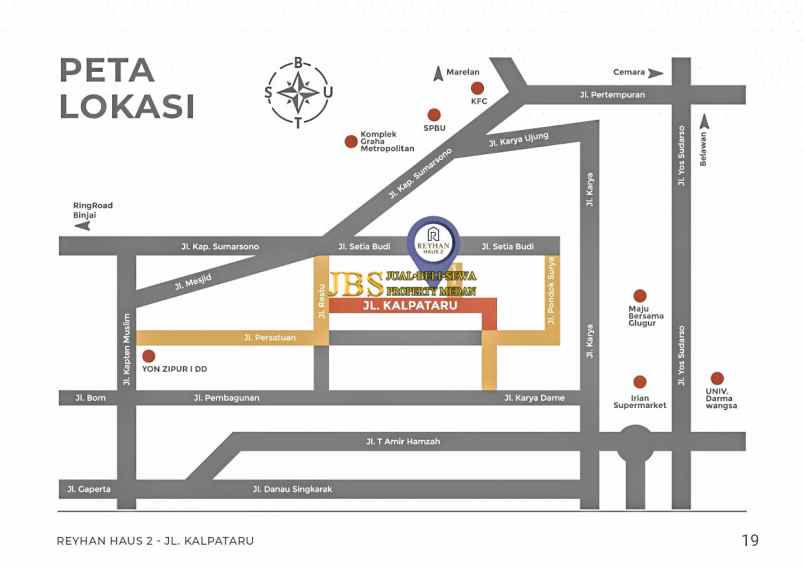 dijual villa daerah medan helvetia