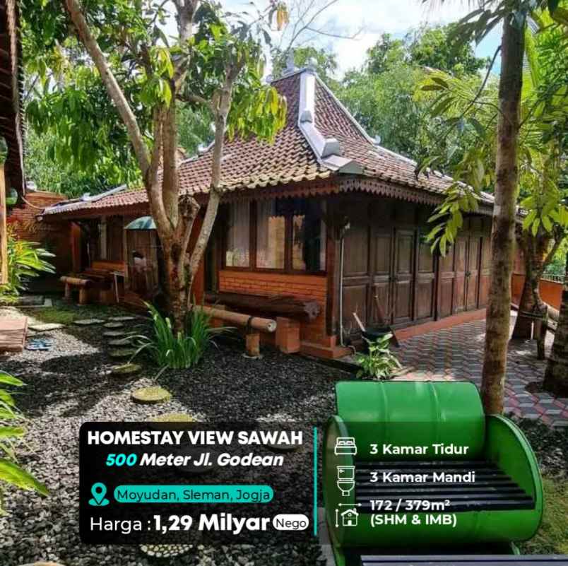 dijual villa moyudan