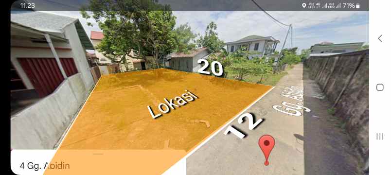 jalan danau sentarum gang abidin uk 12x20 m2