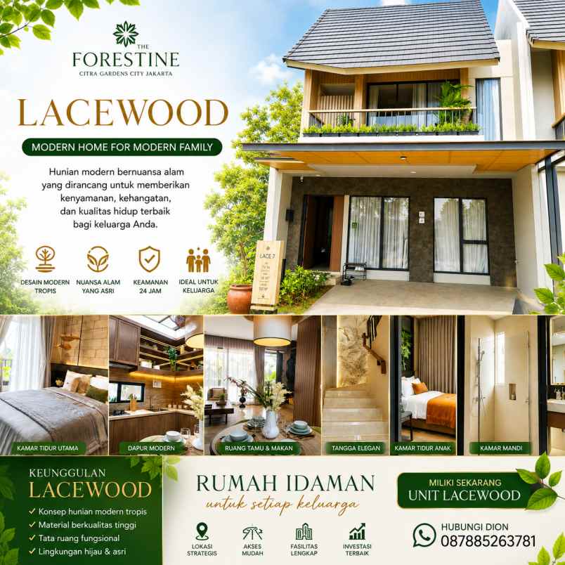 jual rumah baru di the forestine citra 8