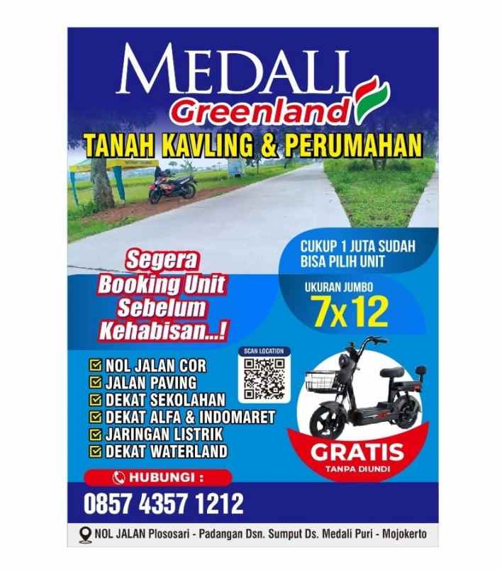 jual tanah kavling puri mojokerto