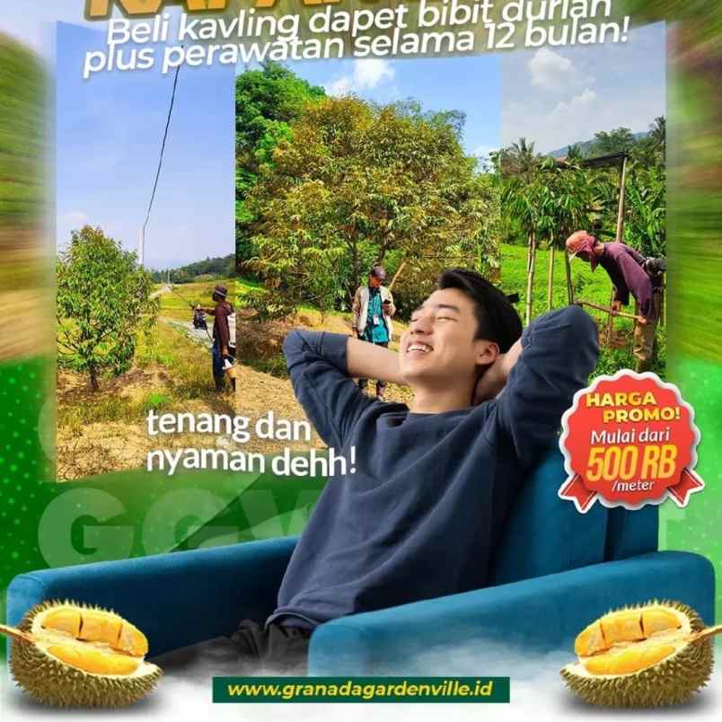 kavling wisata plus kebun durian