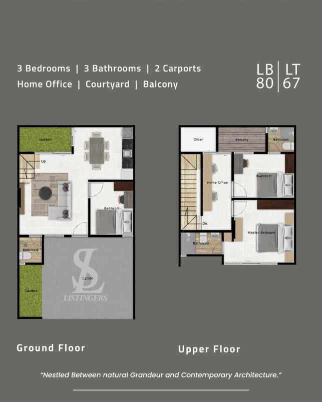 kayu manis bellevue rumah 2 lantai nempel bintaro