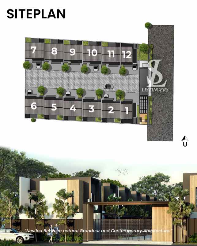 kayu manis bellevue rumah 2 lantai nempel bintaro