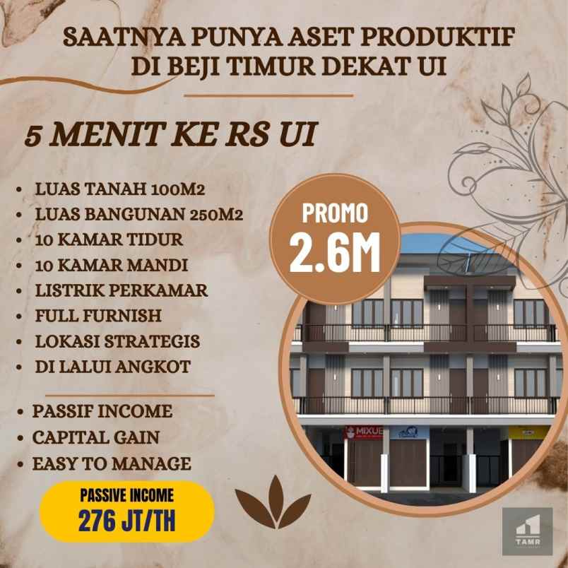 kost apartemen beji margonda dekat ui depok