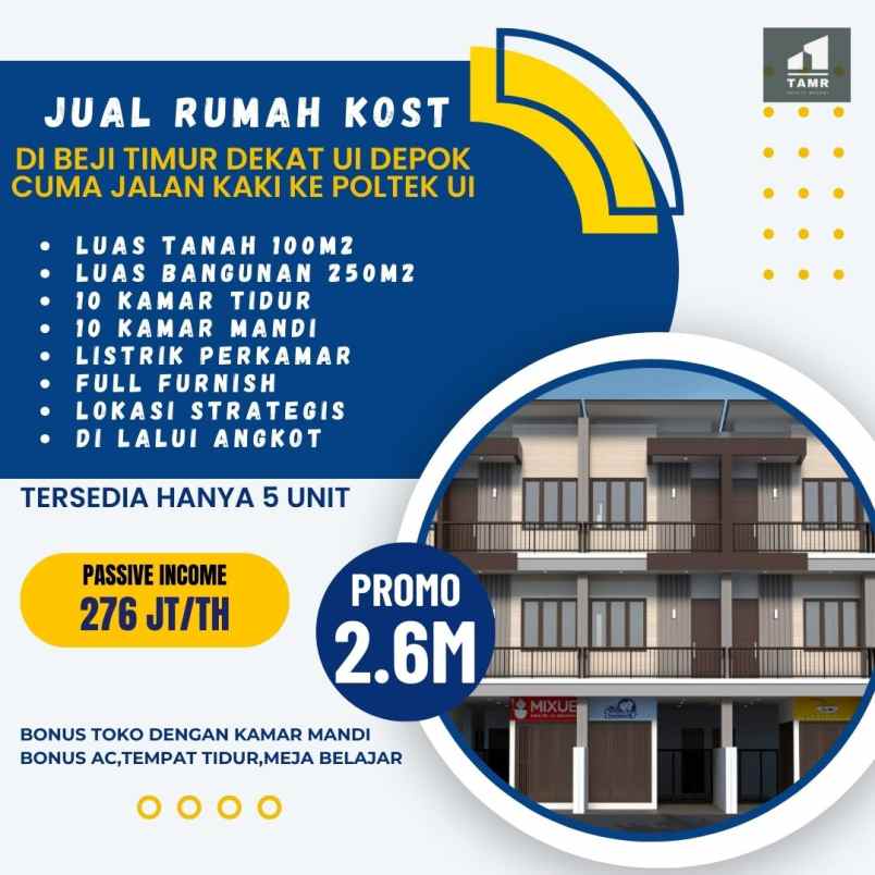 kost apartemen beji margonda dekat ui depok