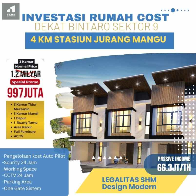 kost kosan mewah murah bintaro pondok aren
