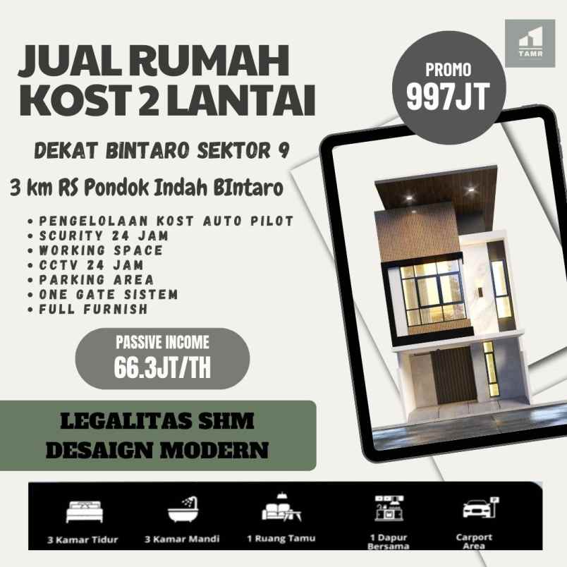 kost kosan mewah murah bintaro pondok aren
