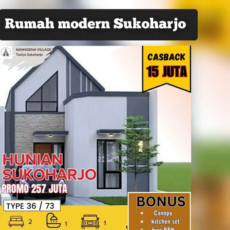 perumahan modern murah jombor sukoharjo