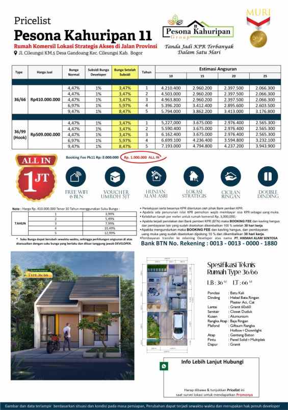 pesona kahuripan 11 cileungsi