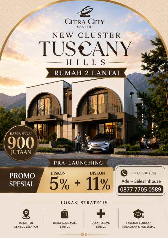 rumah 2 lantai di sentul