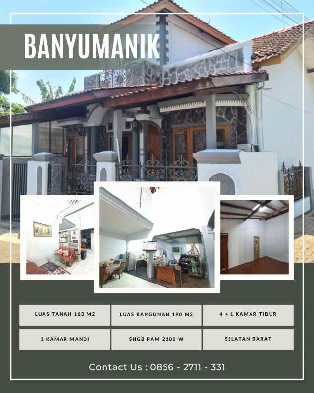 rumah 2 lantai hook srondol banyumanik semarang