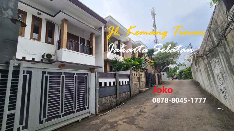 rumah cantik 2 lt termurah jl kemang timur kemang