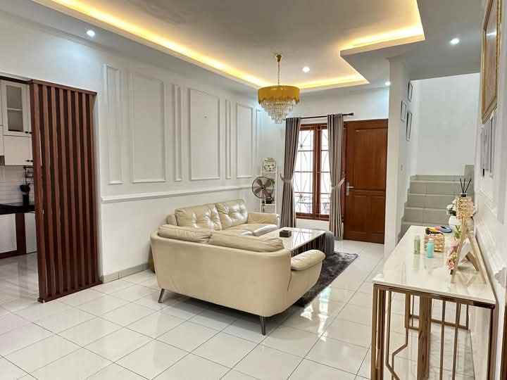 rumah depok cimanggis harjamukti cakep semi furnished