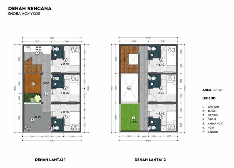 rumah kos kosan mewah 6 kt 6 km dekat ipb bogor shm