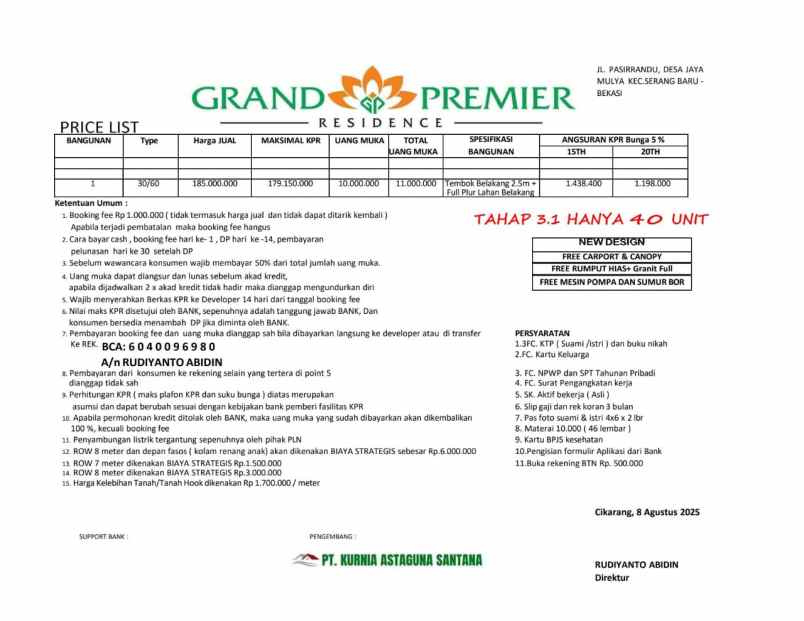 rumah kpr subsidi siap hun