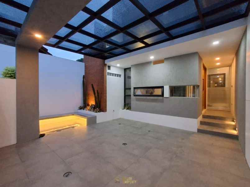 rumah mewah konsep villa free furnished di ngaglik