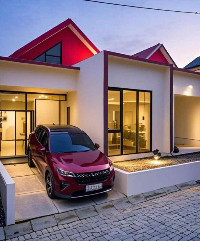 rumah modern 1 lantai di aranya park kaliurang