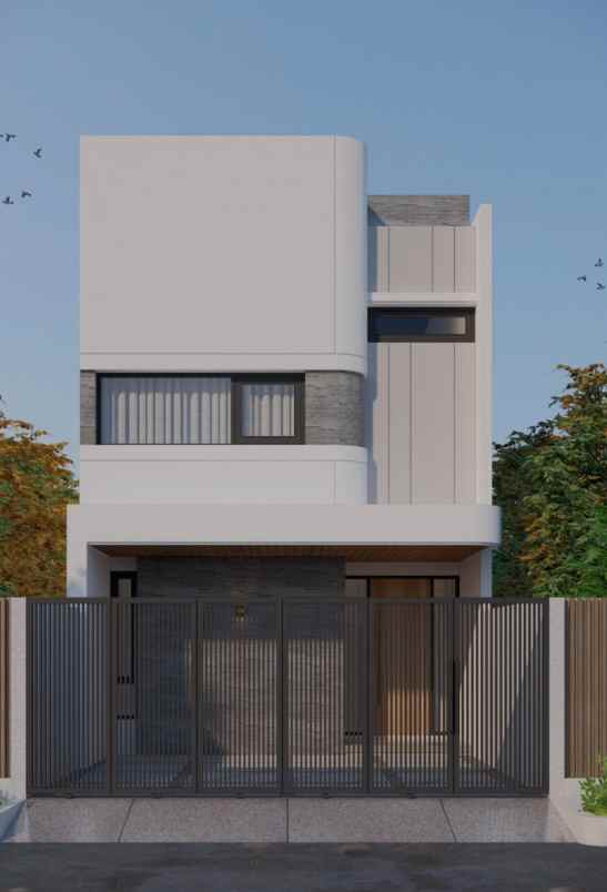 rumah modern 2 lantai jatimakmur dalam perumahan