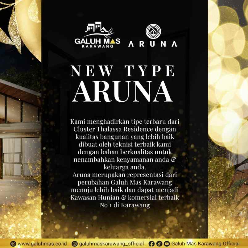 rumah modern minimlis dengan view danau harmony