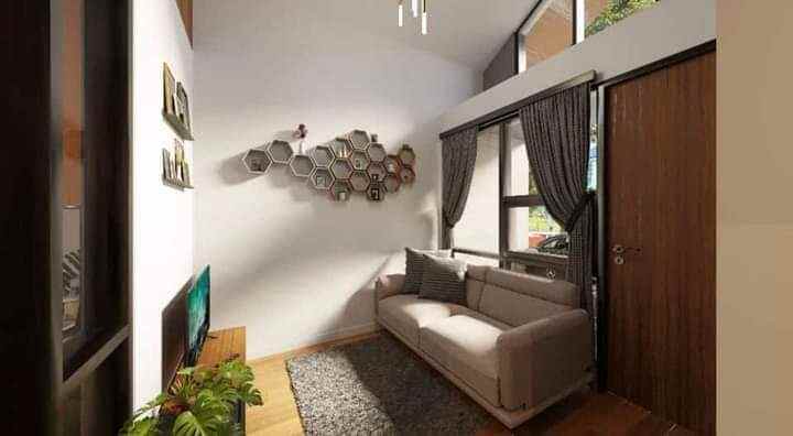 rumah modern minimlis dengan view danau harmony