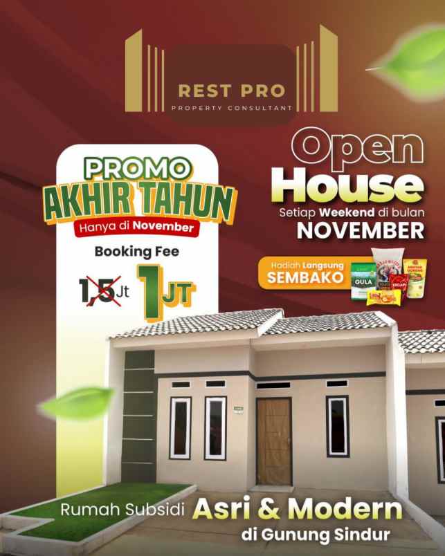 rumah subsidi 15 menit dari bsd city