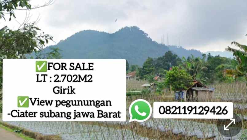 tanah daerah ciater subang jawa barat