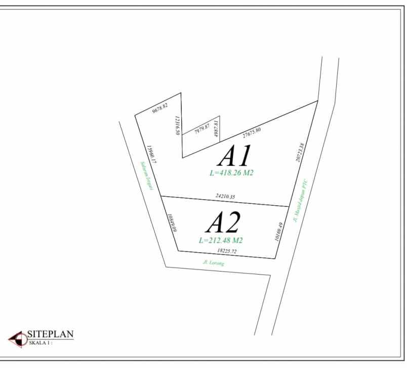 tanah depan ptc mall prospek bangun kosan