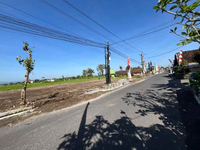tanah jogja tepi aspal di purwomartani shm pekarangan