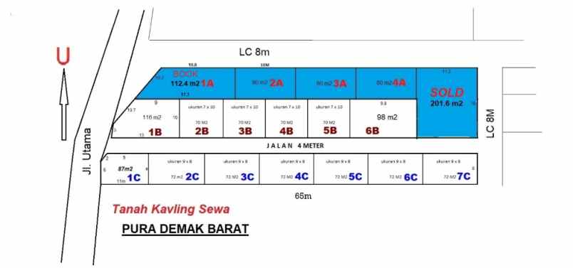tanah kavling mahendradatta denpasar barat siap bangun