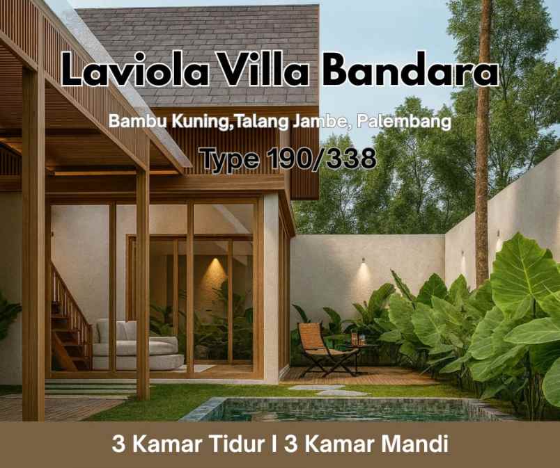 villa komersil cocok investasi pasti cuan di palembang