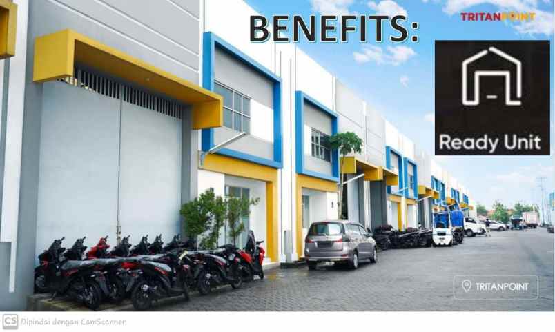 dijual gudang tritan point di jl a h nasution