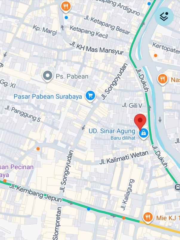 dijual ruko gudang kantor jalan gili