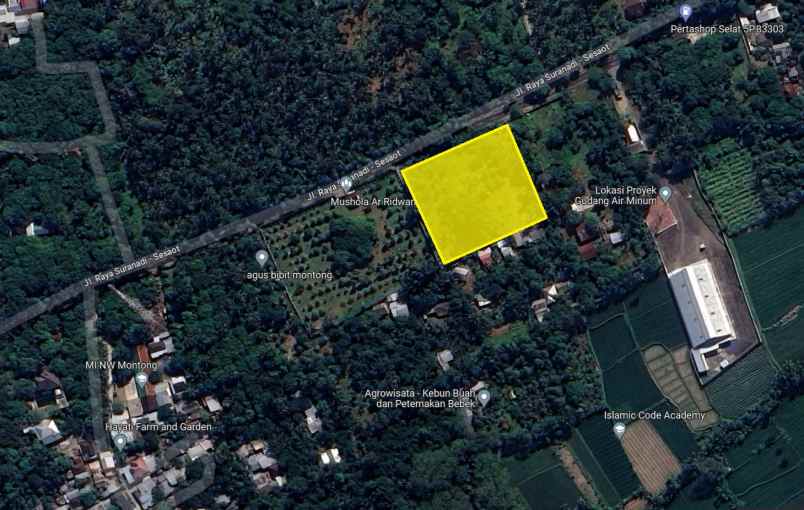 dijual ruko gudang kantor raya suranadi sesaot