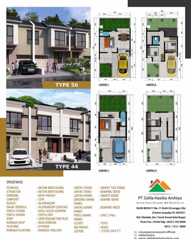 dijual rumah cimahpar stoneyard jl guru