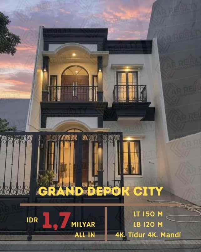 dijual rumah grand depok city